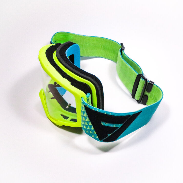 Flow Vision Youth Section™ Motocross Goggle: Flo/Blue/Black