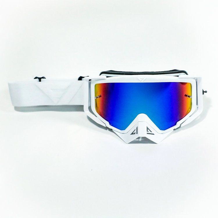 Flow Vision Rythem™ Motocross Goggle: White Out