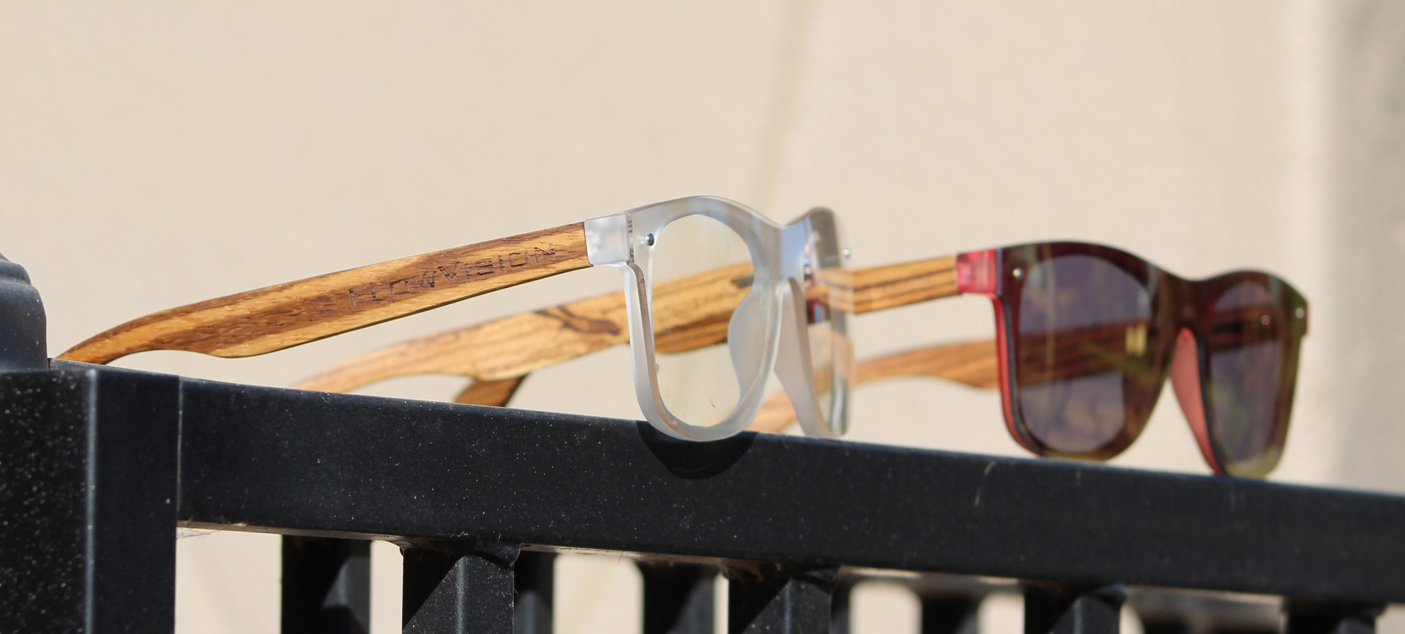 Flow Vision Rythem™ Sunglasses: Crystal