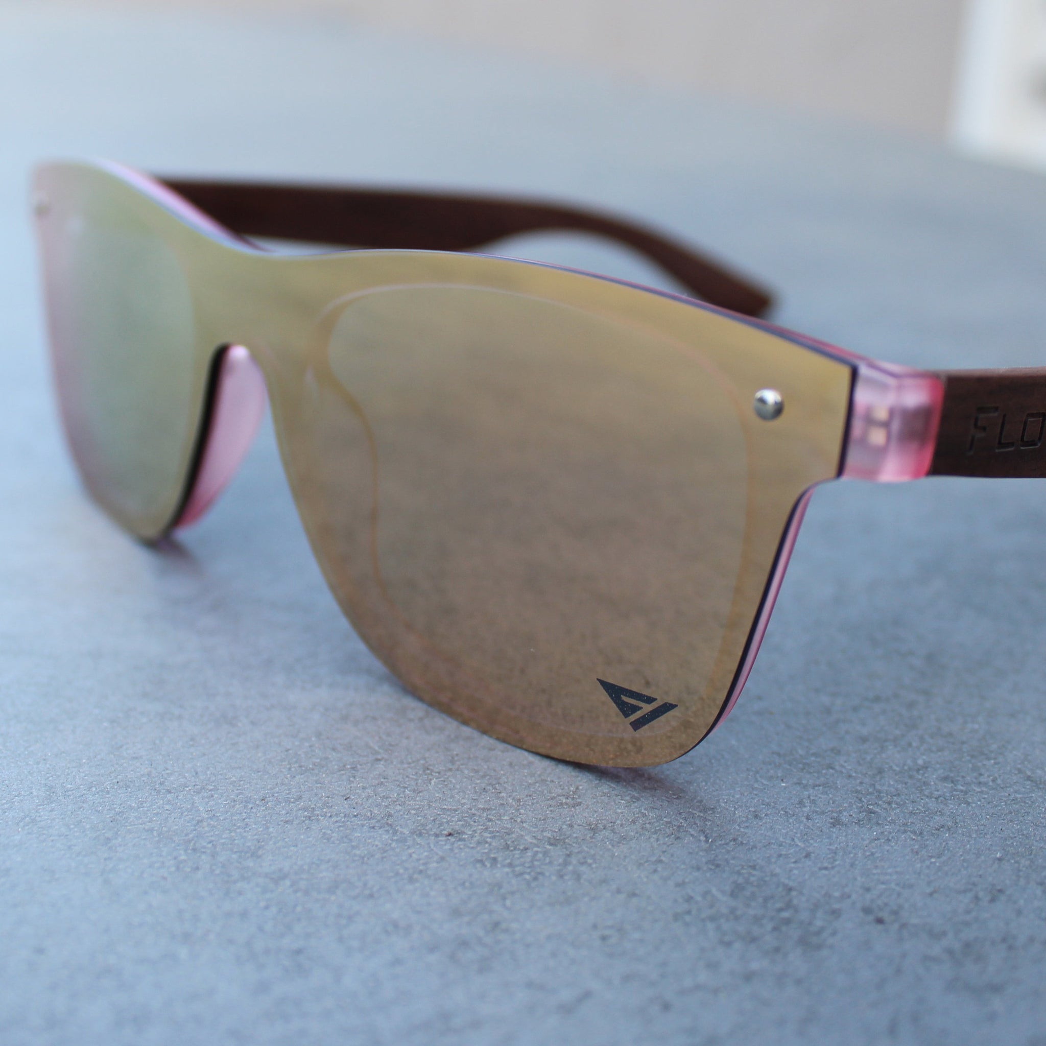 Flow Vision Rythem™ Sunglasses: Pink RoseGold