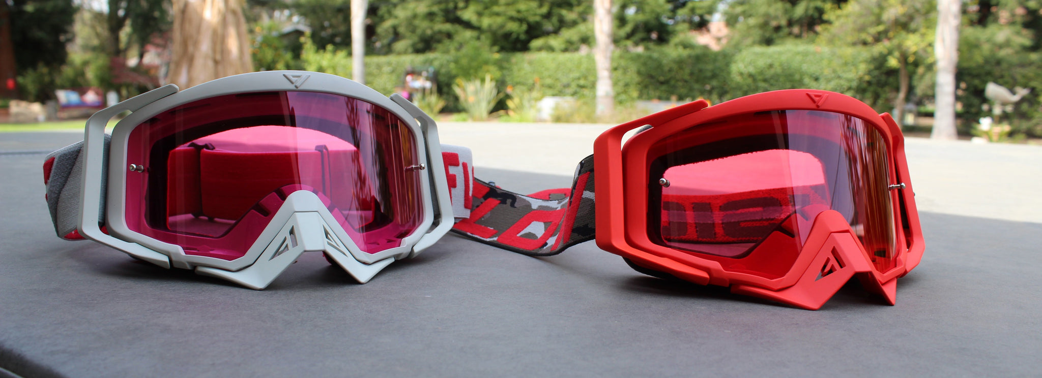 Flow Vision Rythem™ Motocross Goggle: Camo Red