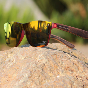 Flow Vision Rythem™ Sunglasses: Red/Orange