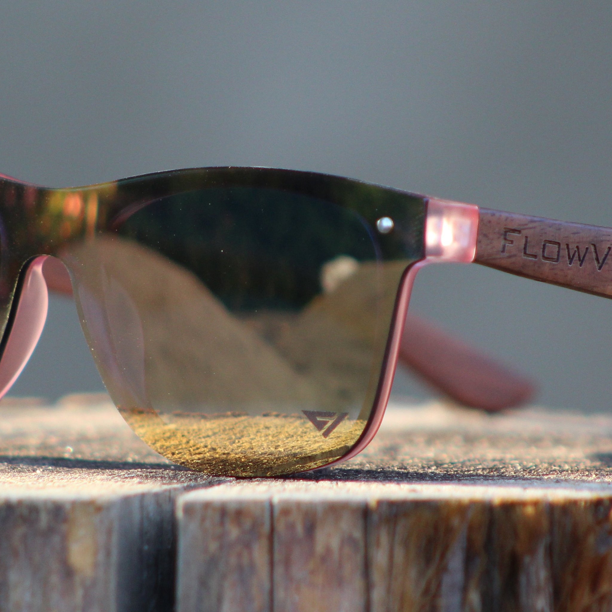 Flow Vision Rythem™ Sunglasses: Pink RoseGold