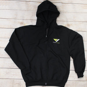 FlowVision Corpo Zip-Up Hoodie: Black