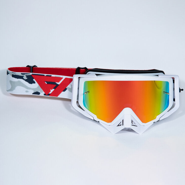 Flow Vision Rythem™ Motocross Goggle: Whiteout Camo