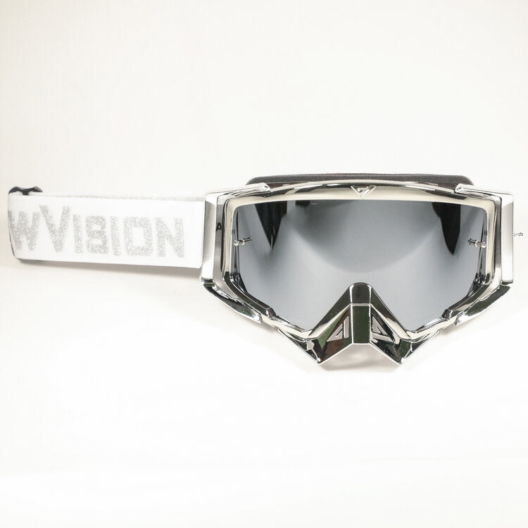 Flow Vision Rythem™ Motocross Goggle: Platinum